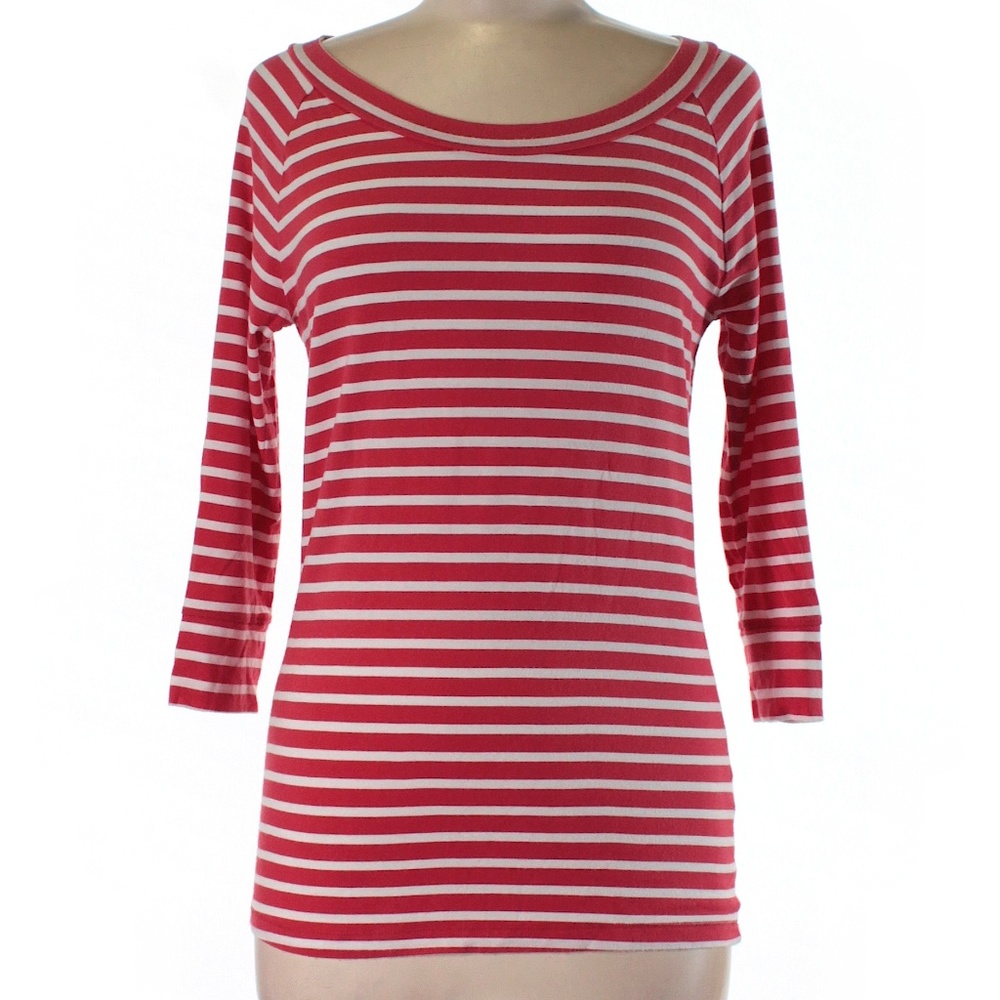 Banana Republic Red and White Top